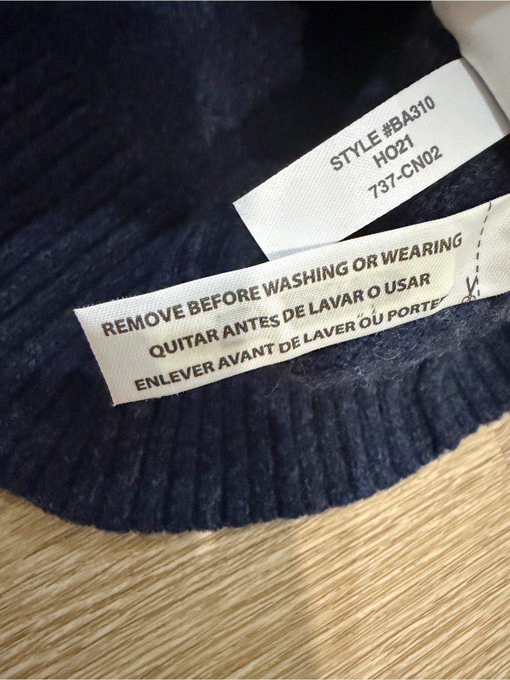 J.Crew Mens S Rugged Merino Wool Blend Half Zip Sweater Navy Soft Pullover - Picture 8 of 10